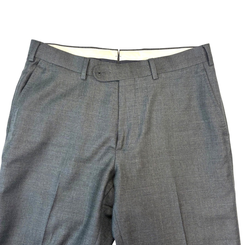 Suitsupply Brescia Dress Pants Mens 30x31 Grey S110 Pure Wool Slim Flat Front